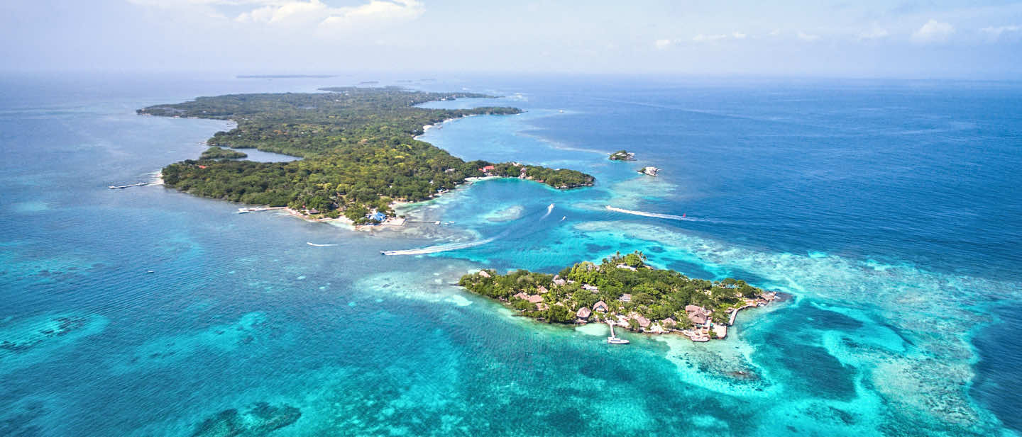 aerial view of the Virgin Islands